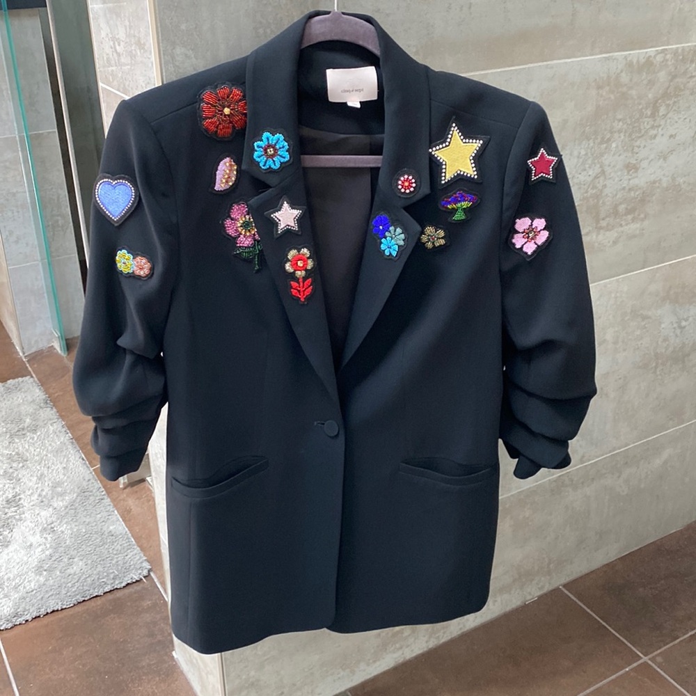 Cinq a Sept blazer with appliqués